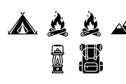 Camping Adventure Silhouette Icon, an Illustration by Artivon (Thumbnail 40 of 51)