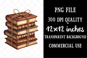 Watercolor Vintage Books Clipart, an Illustration by Designking (Thumbnail 5 of 5)