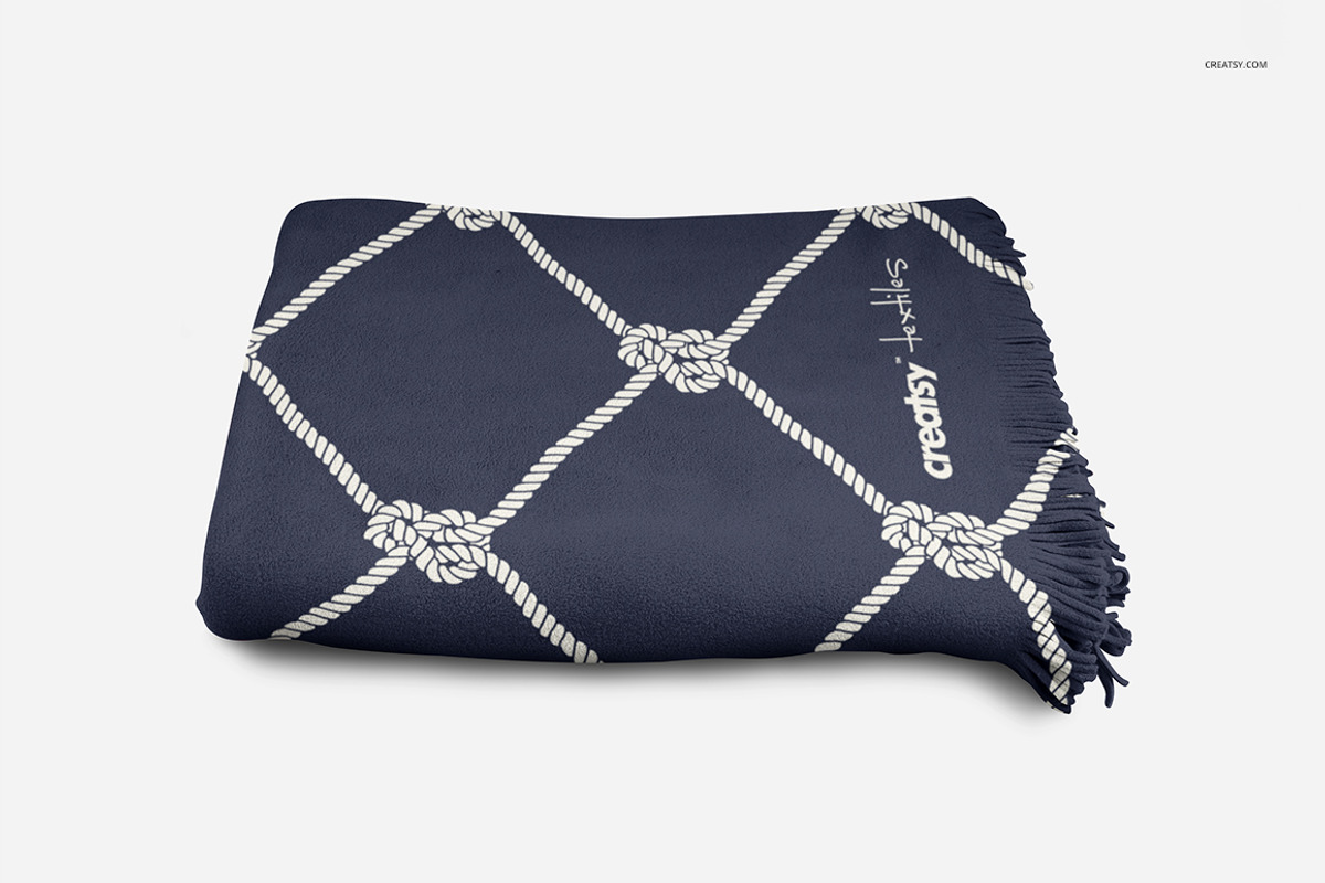 Fringed Blanket Mockup Set, a Product Mockup by creatsy4 (Photo 2 of 8)