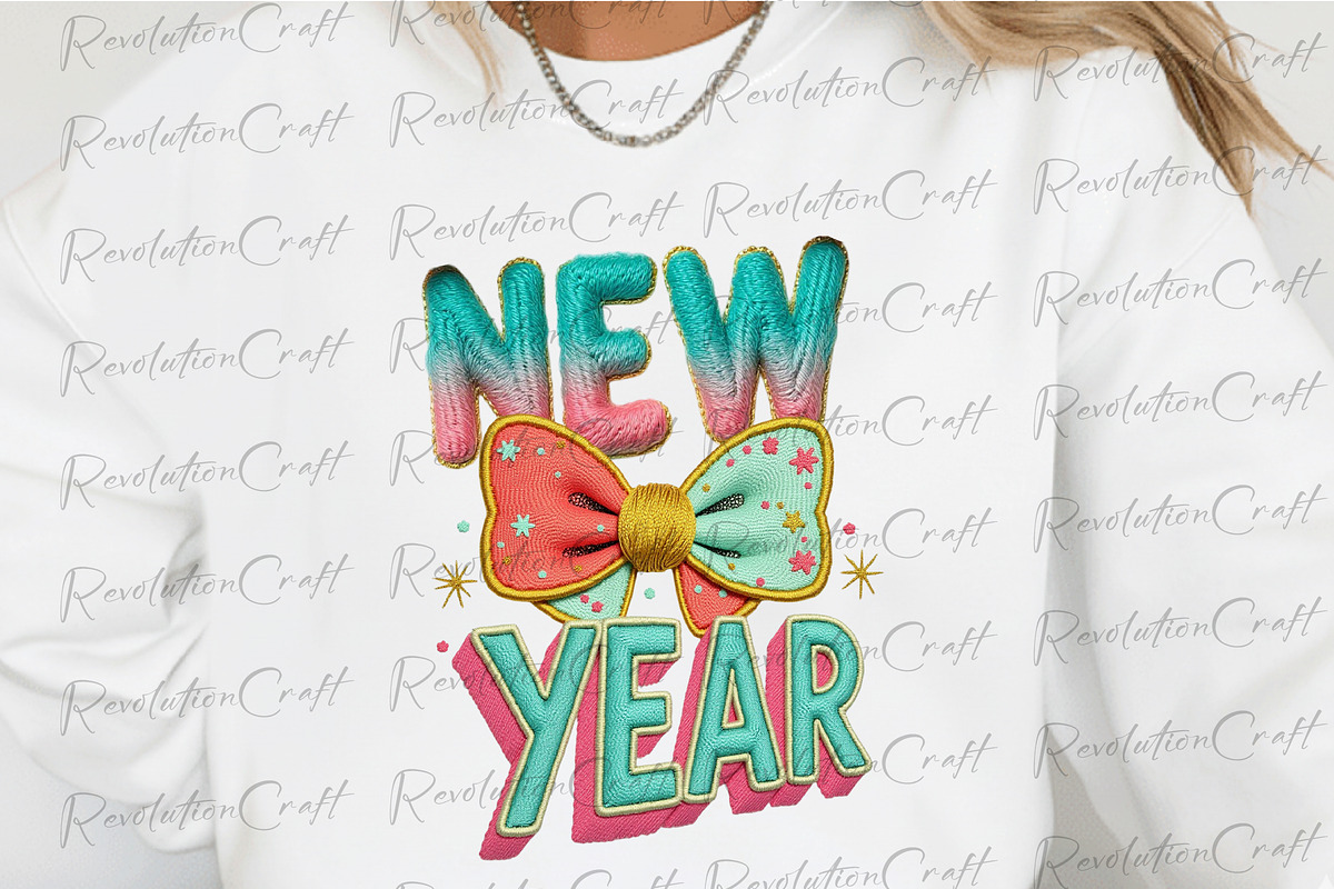 New Year Yarn Crochet PNG, an Illustration by OK Design (Photo 2 of 4)