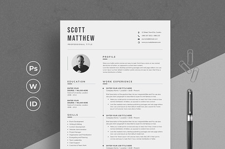 Resume/CV, a Resume Template by SlideCo