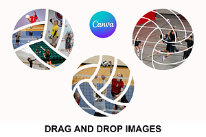 Volleyball Canva Frame Photo Collage, a Poster Template by Snapybiz
