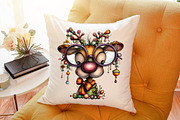 Christmas Quirky Reindeer Clipart, an Illustration by Sublimation Artist (Thumbnail 6 of 6)