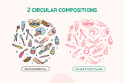 Nail Manicure Set Doodle Style, an Object Graphic by 35lab (Thumbnail 5 of 6)