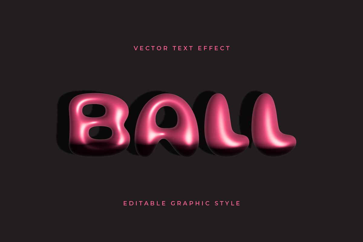 Shiny Balloon Text Effect