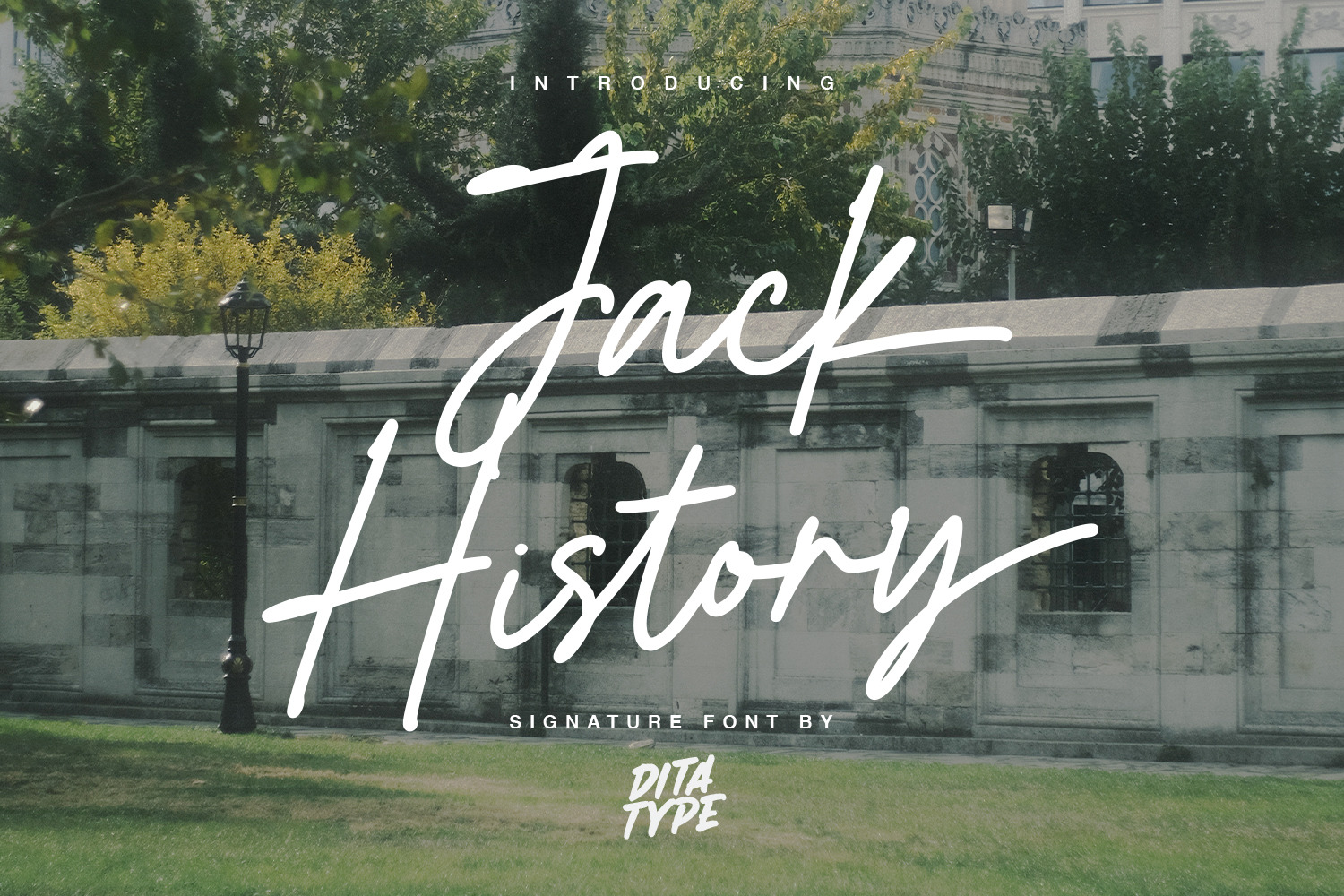 Jack History, a Script Font by Ditatype