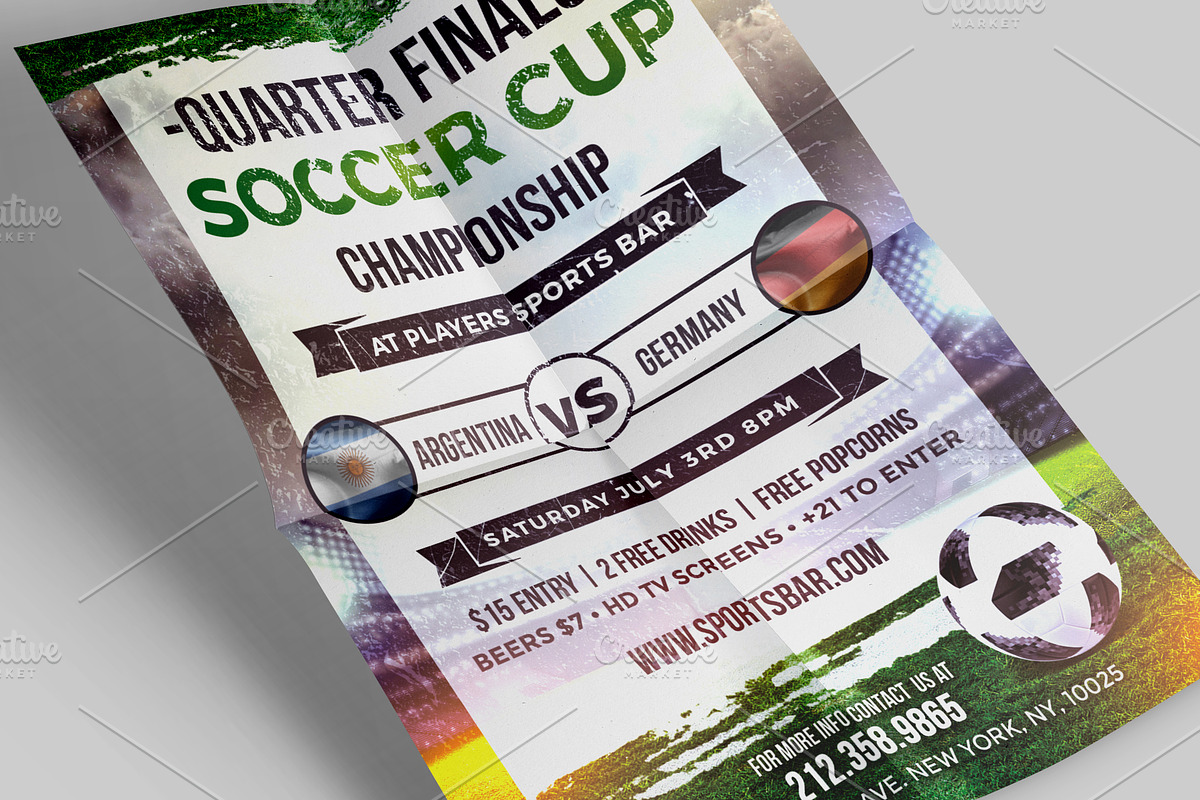 UEFA Euro 2021 Soccer Flyer, a Flyer Template by MadridNYC (Photo 3 of 3)