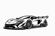 High Speed Sports Car Bundle, an Illustration by Designer_Momina (Thumbnail 7 of 7)