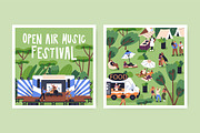 Open-air music fest posters, banner, a Background Graphic by Good Studio (Thumbnail 5 of 11)