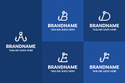 Letter A B D E F Angler Hook Logo, a Branding & Logo Template by Pray Art Design Studio (Thumbnail 2 of 2)