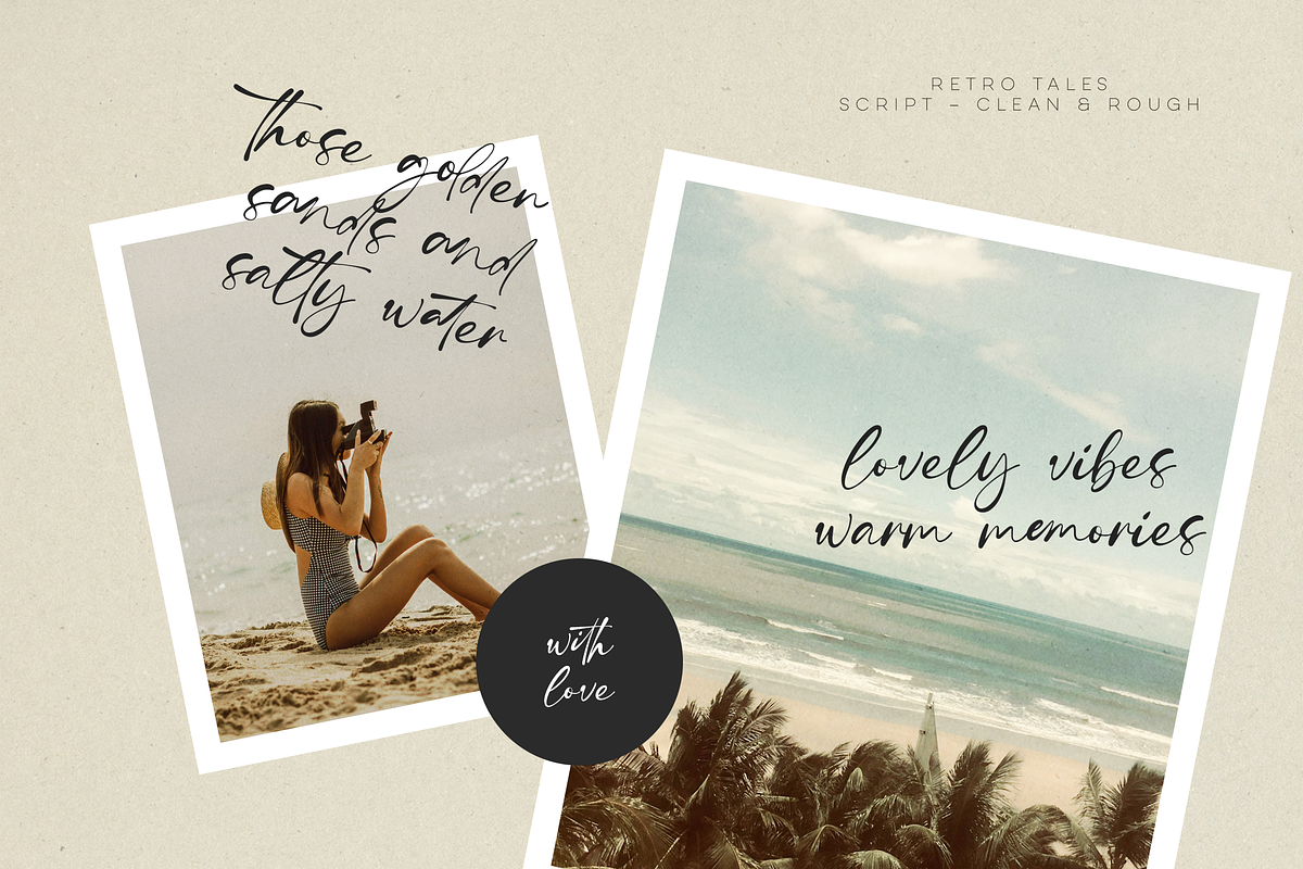 Retro Tales - clean and rough fonts, a Script Font by VP Fonts (Photo 3 of 10)