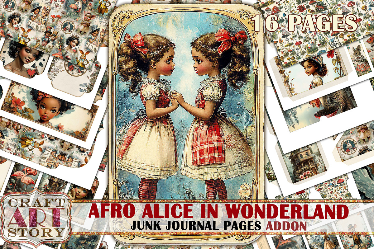 Afro Alice in Wonderland ADDON, a Person Illustration by CraftArtStory (Photo 1 of 5)