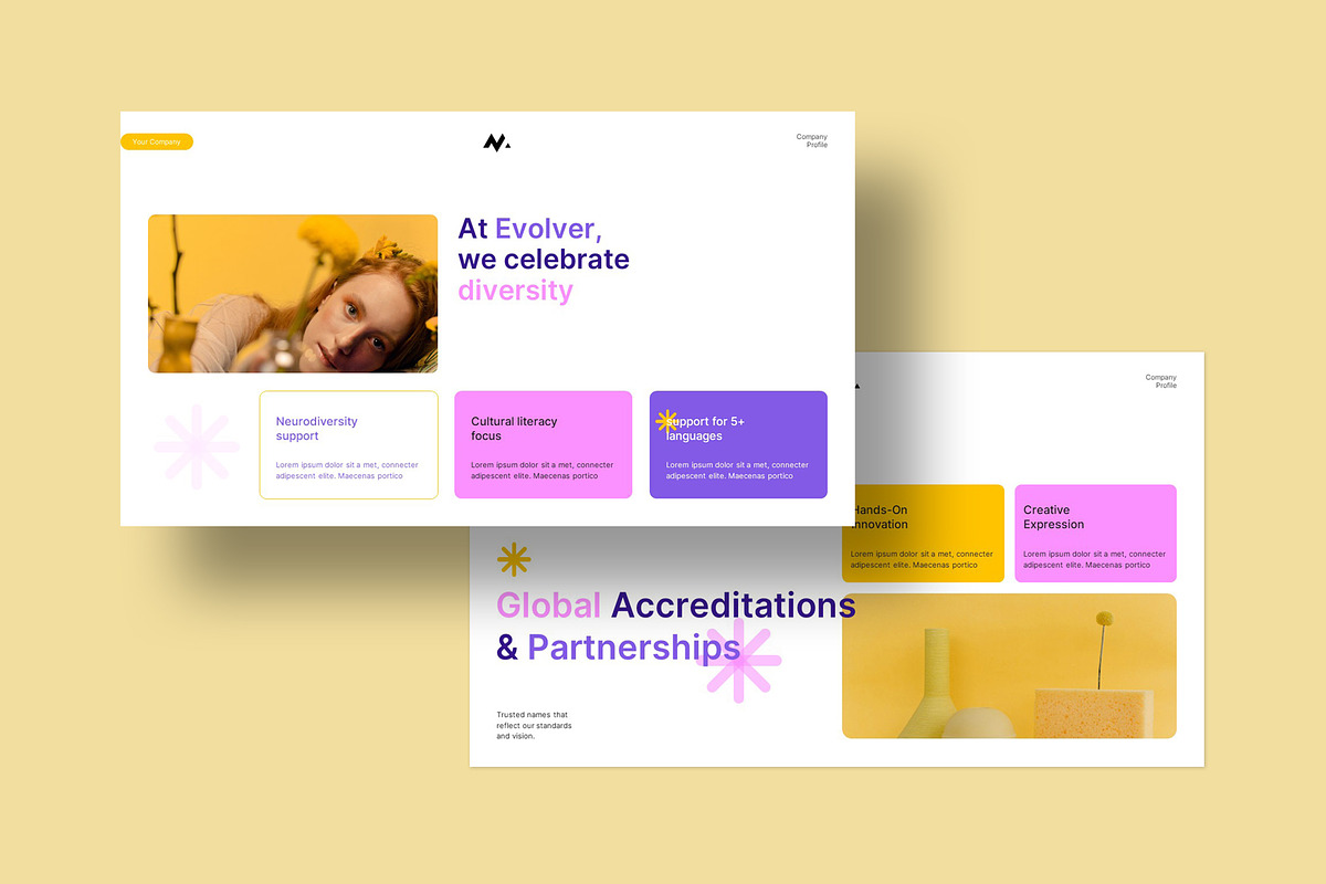 Modern Company Profile Presentation, a Presentation Template by evgenystudio (Photo 2 of 8)