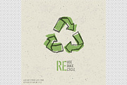 Reuse sign. Go green concept, an Outline Icon by pashabo (Thumbnail 3 of 5)