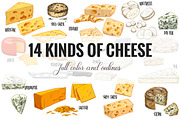 Cheese. Vector collection., an Object Graphic by JSolomatina (Thumbnail 2 of 5)