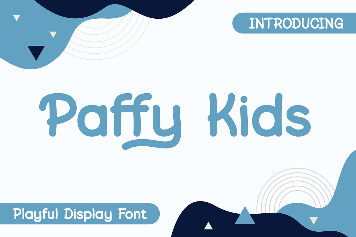 Paffy Kids - Playful Display Font, a Handwritten Font by Idea Studio (Photo 1 of 11)