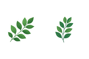 Two sprigs of green leaves, a Nature Photo by ZinetroN