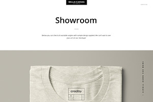 Bella Canvas 3001 CVC Tee Mockup Set