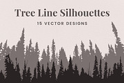 Vector Tree Line Silhouettes, an Object Graphic by Build Interactive (Thumbnail 1 of 5)