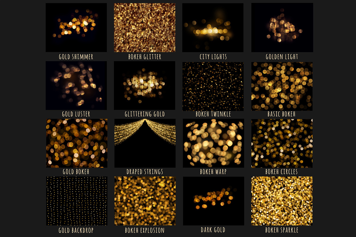 Gold bokeh overlays, an Object Graphic by Paper Farms (Photo 8 of 9)