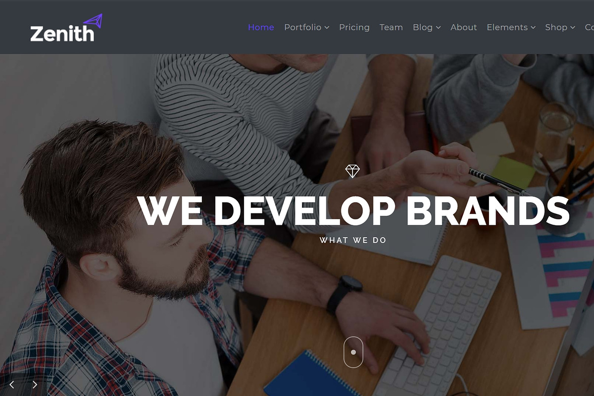Zenith - Responsive WordPress Theme, a WordPress Template by Visualmodo