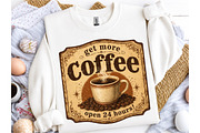 Vintage Coffee Signs Bundle PNG, a Seasonal Illustration by OK Design (Thumbnail 5 of 6)