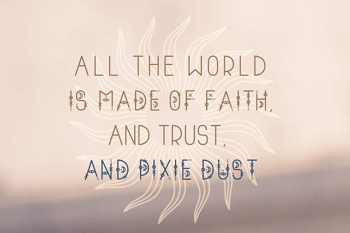 Astrology mystical font, a Script Font by JuliyArt (Photo 10 of 12)