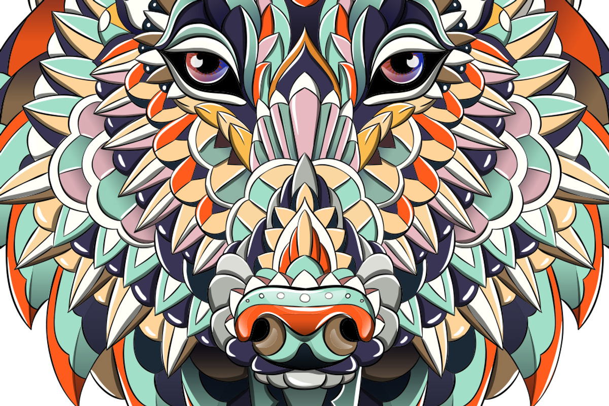Ethnic Collection: Wolf, an Animal Illustration by ArtoJoy (Photo 5 of 5)