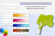 Printable Paint Swatch Sheets Bundle, a Stationery Template by Wicked Creative (Thumbnail 4 of 11)