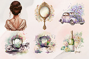 37Watercolor Wedding Clipart PNG Set, an Illustration by Jalina Clipart Studio (Thumbnail 7 of 7)