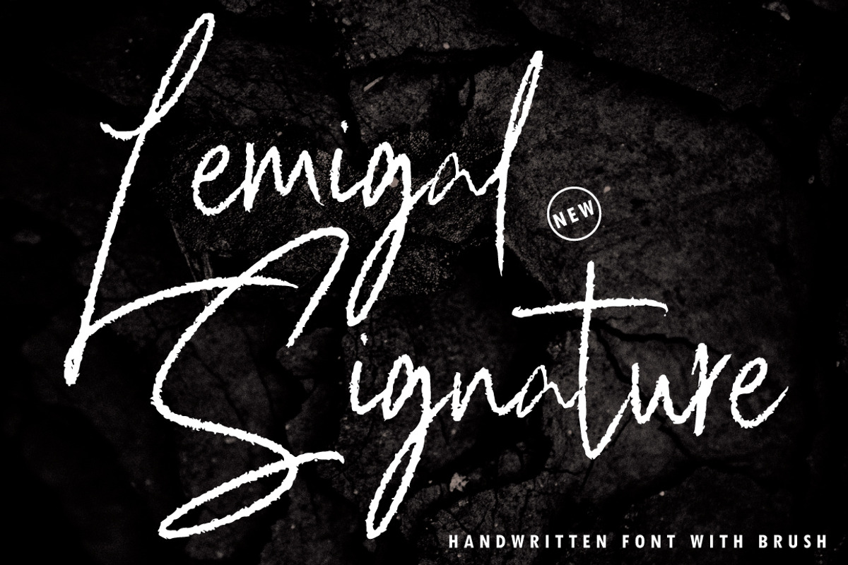 Lemigal - Signature Brush, a Handwritten Font by executypeStudio (Photo 1 of 6)