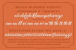 Hello Bloomie SVG Font Family