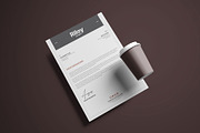 Clean Letterhead Word Template, a Stationery Template by AyshaCanvas (Thumbnail 1 of 3)