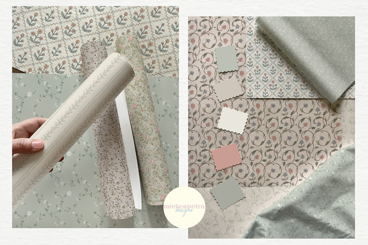 Countryside Florals Pattern Bundle, a Pattern Graphic by Mieken Petra Designs (Photo 3 of 5)