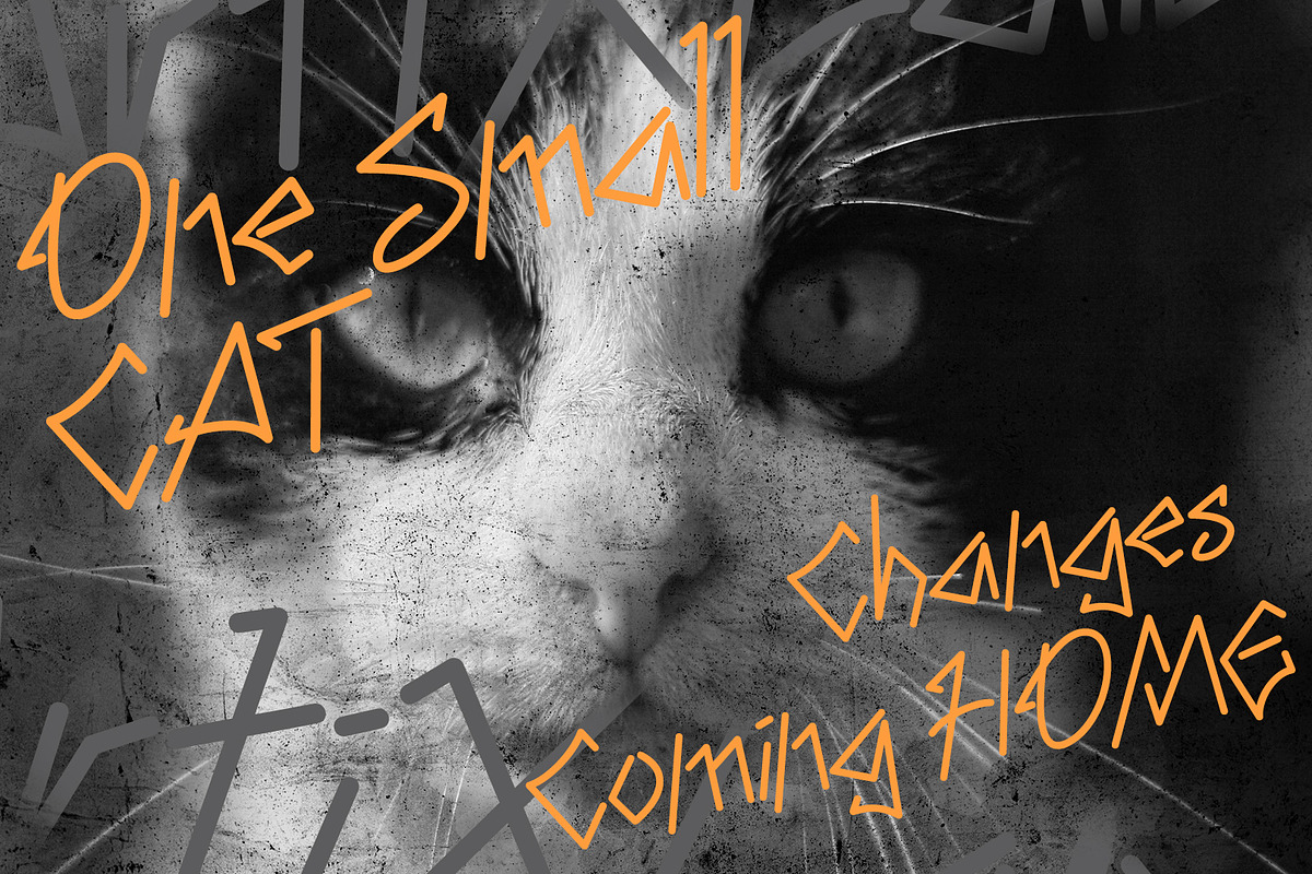 Bloqk Raw Grafitti Font Typeface, a Handwritten Font by ArtiXLabs (Photo 4 of 10)