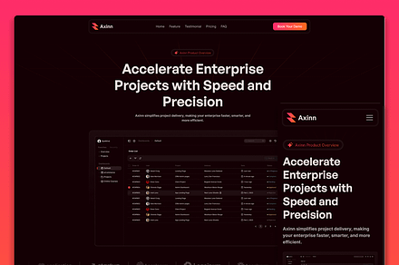 Axinn - SaaS Framer Template