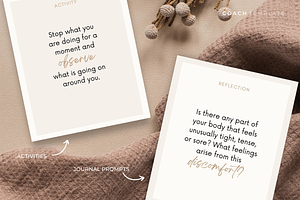 Mindfulness Card Deck Canva Template