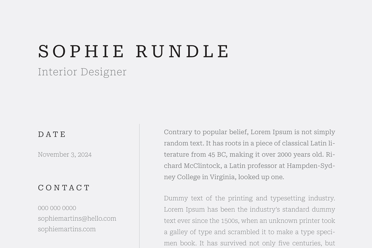 Clean Resume/CV, a Resume Template by UX-group (Photo 8 of 8)