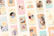 Baby Theme Instagram Story Templates, a Social Media Template by Hell Yeah Designs (Thumbnail 6 of 10)