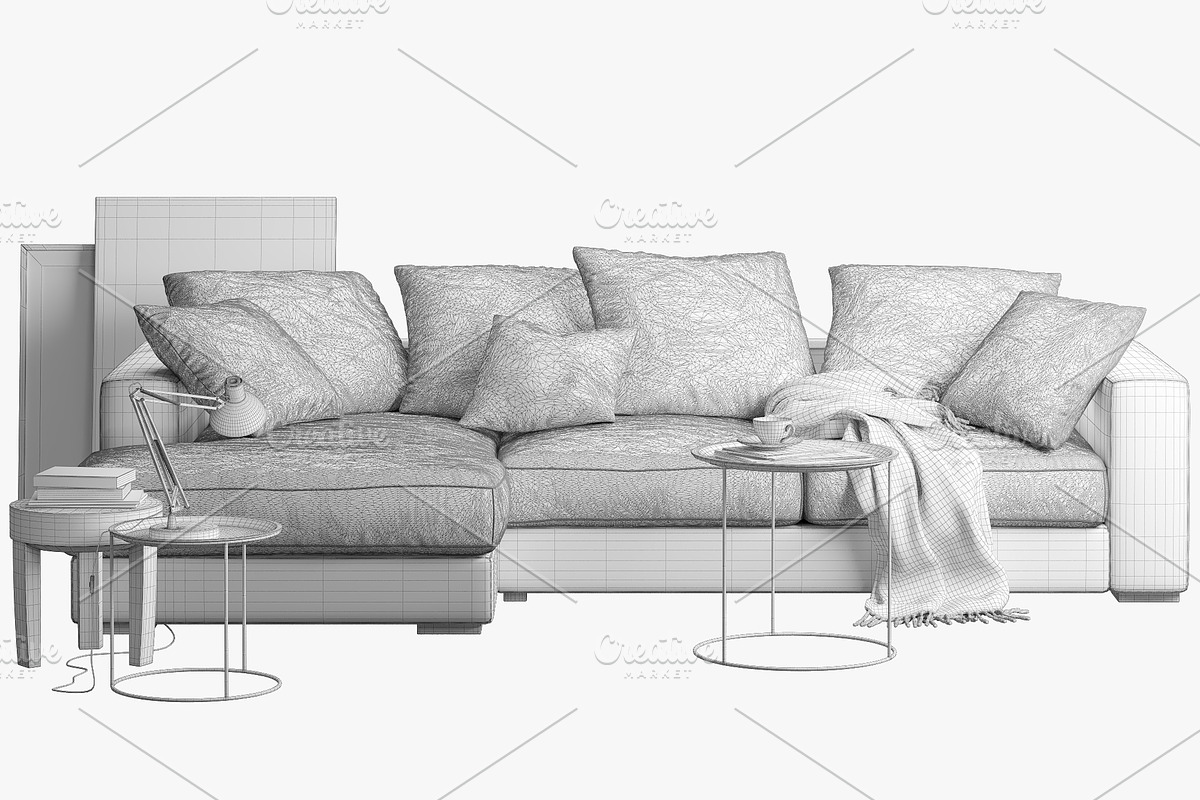 Cenova sofa 1 3d model, a Furniture 3D Model by 3dmitruk (Photo 6 of 9)