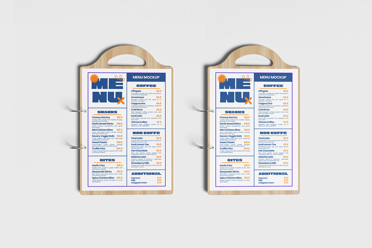 Menu Mockup, a Packaging Mockup by Hazzpro_Std (Photo 2 of 5)