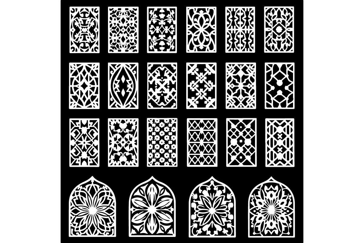 Ornamental Panel SVG Bundle, an Object Graphic by Creativeshirt (Photo 4 of 13)