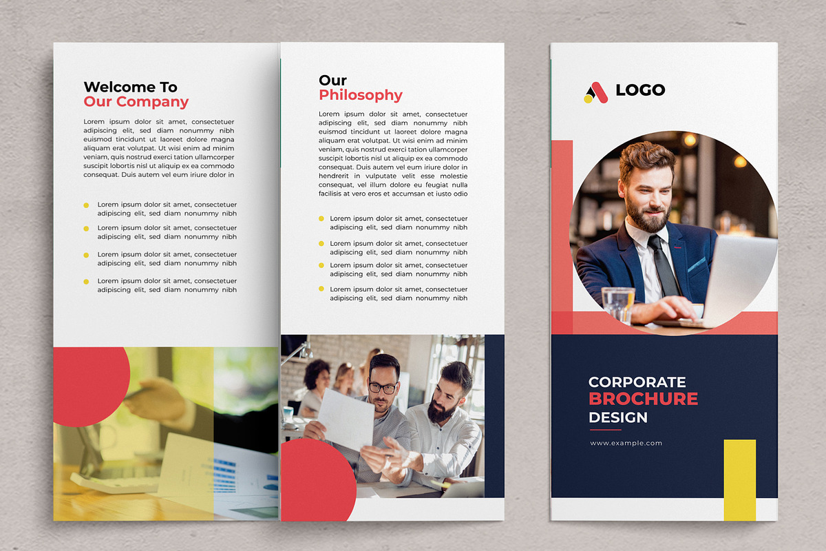 Tri-fold Brochure Design Template, a Brochure Template by MightyDesign (Photo 1 of 7)