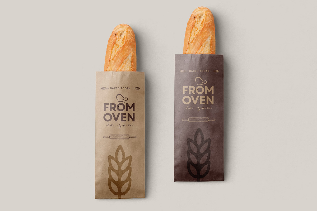 Bakery & Bread Packaging Mockups, a Packaging Mockup by dpi (Photo 7 of 16)