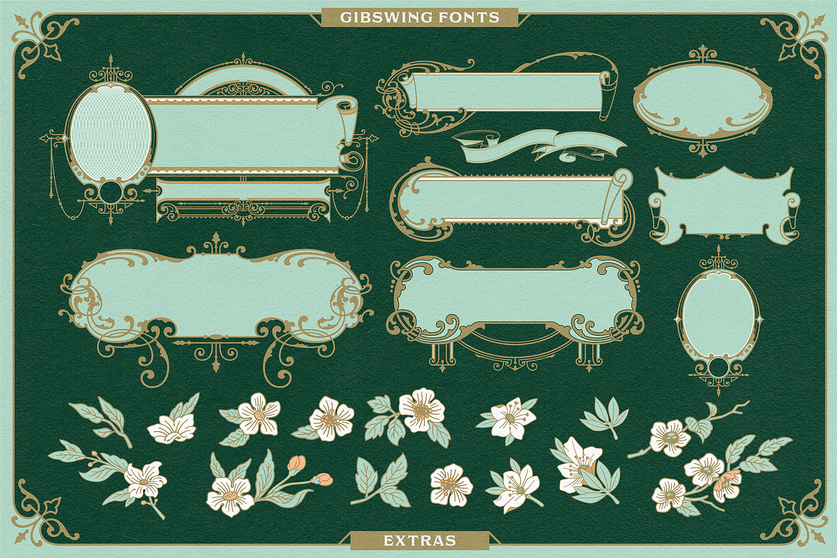 NS Gibswing Fonts + Extras, a Font by Novisouldado (Photo 11 of 11)