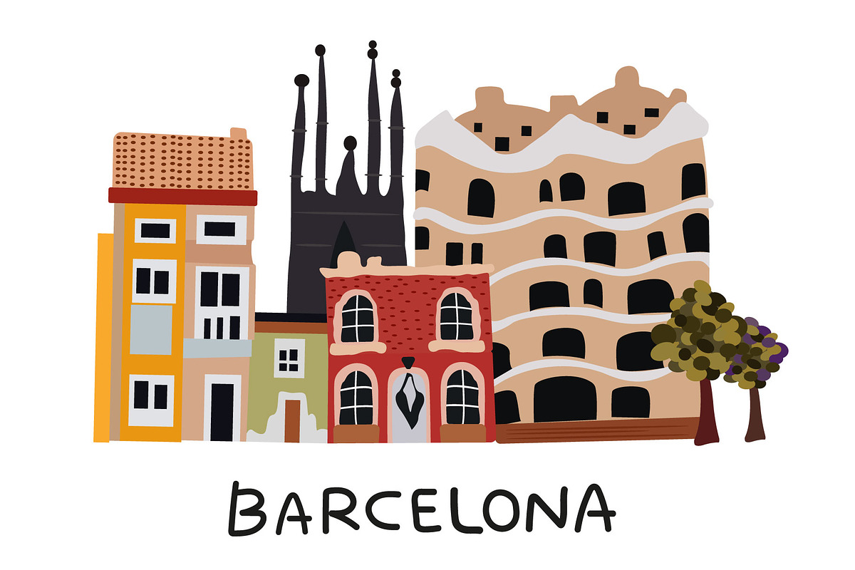 Vintage city buildings, an Object Illustration by Luamor (Photo 3 of 8)