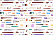 Art tools, supplies seamless pattern, a Pattern Graphic by Good Studio (Thumbnail 7 of 15)