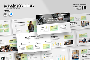Executive Summary - Keynote Template, a Presentation Template by Iqsiart Studio