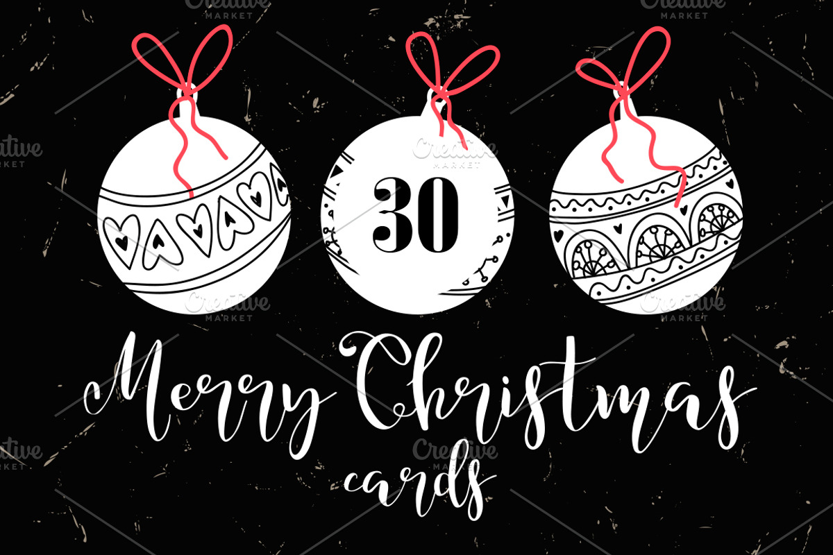 SALE! 30 Merry Christmas gift cards!, a Card Template by mikka_kika (Photo 1 of 6)
