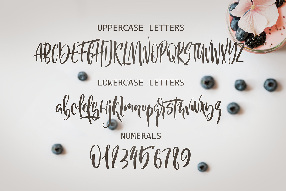 NEW! Huckleberry Gateau Font preview 3